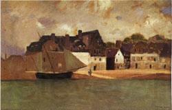Odilon Redon Breton Port France oil painting art